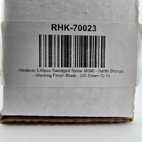 Hinderer Eklipse Folder Tri-way 3.5" M390 Spear Point Battle Bronze OD Green G10 - Picture 21 of 21