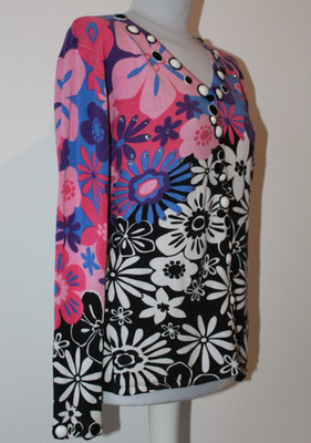 IMAGINI schöne strickjacke XL farbenfroh damen jacke strick wie neu jäckchen