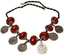 Handmade  African Berber Moroccan Amber Necklace  