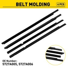 4pcs Window Molding Trim Weatherstrip For 2008-2017 Mitsubishi Lancer 5727a005