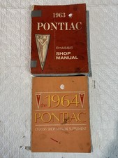 1963 Pontiac Original Chassis Shop Manual Catalina Bonneville 1964 Supplement