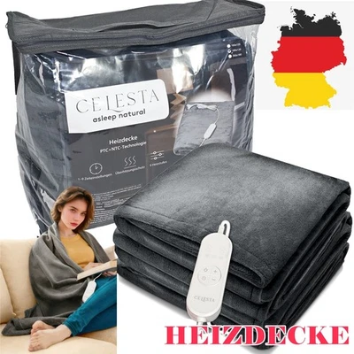 CELESTA XXL Heizdecke elektrisch Wärmeunterbett Wärmedecke Abschaltautomatik Wärmebett