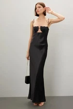 Anna October Black Tulip Dress Gown Size 6 Black Tie Wedding Floor Length