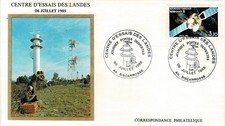 Enveloppe 1er jour CENTRE D'ESSAIS DES LANDES (40) BISCARROSSE