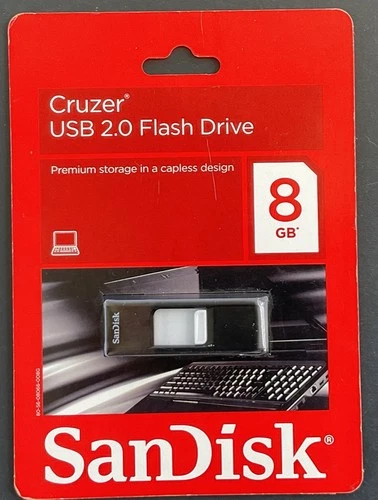 SanDisk Cruzer 8GB USB 2.0 Flash Drive Storage NEW