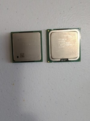 Two Vintage Intel Pentium CPUs See Photos 