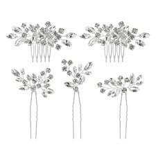 Wedding Bridal Hair Accessories Bridal Headpiece Crystal Rhinestone Hair Comb...