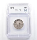 1927-D Standing Liberty Quarter F12 ICG *6093