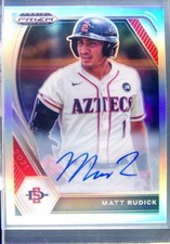 2021 Prizm Draft Picks Matt Rudick Auto #PDP216 Aztecs Base Autographs Silver