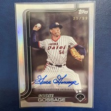 Topps NPB Goose Gossage Autographed Card 25/99