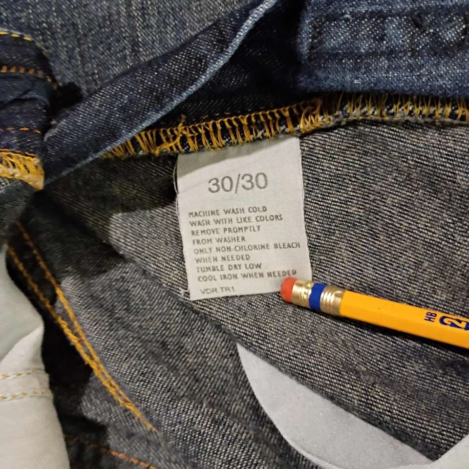 Nautica Jeans Co Mens 30x30 Blue Denim Straight Leg Easy Fit Vintage Y2K - Image 3 of 4