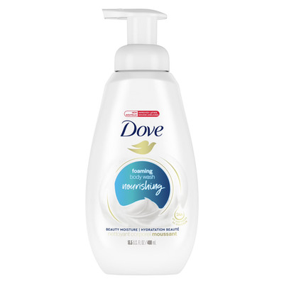 Dove Body Wash for Women Instant Foaming Nourishing Deep Moisture All Skin, 13.5