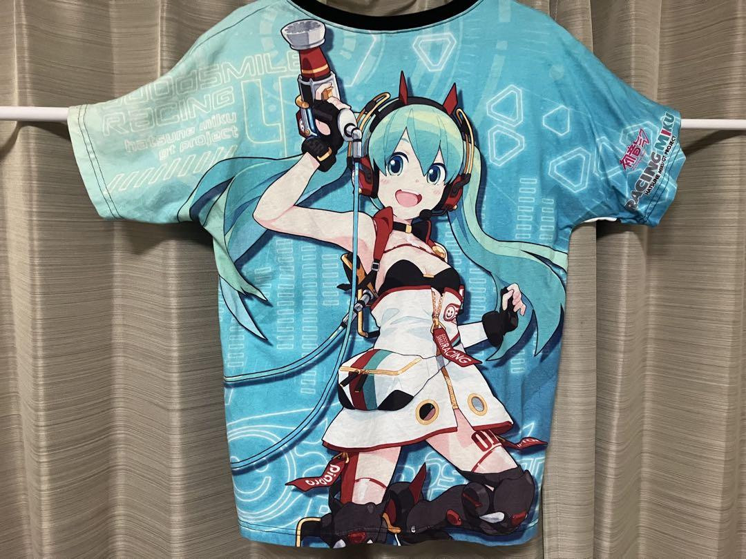 Hatsune Miku T-shirt Racing 2020Ver Medium size Full Graphic