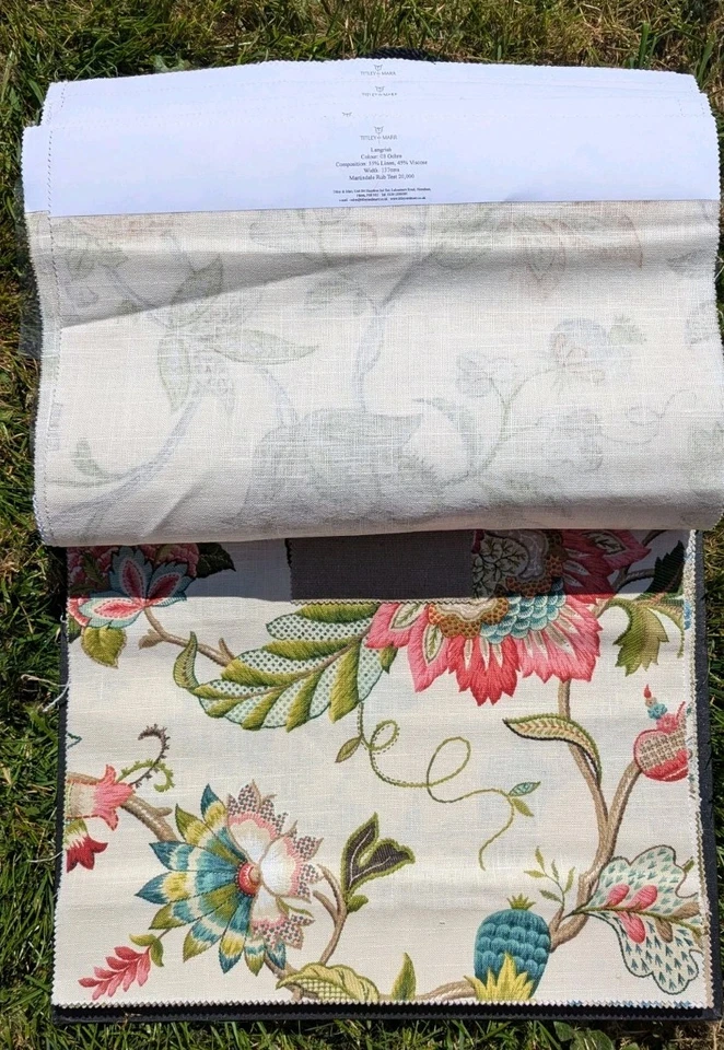 Titley And Marr Manor House Fabric Sample Book - 27 Pieces - Image 2 of 4