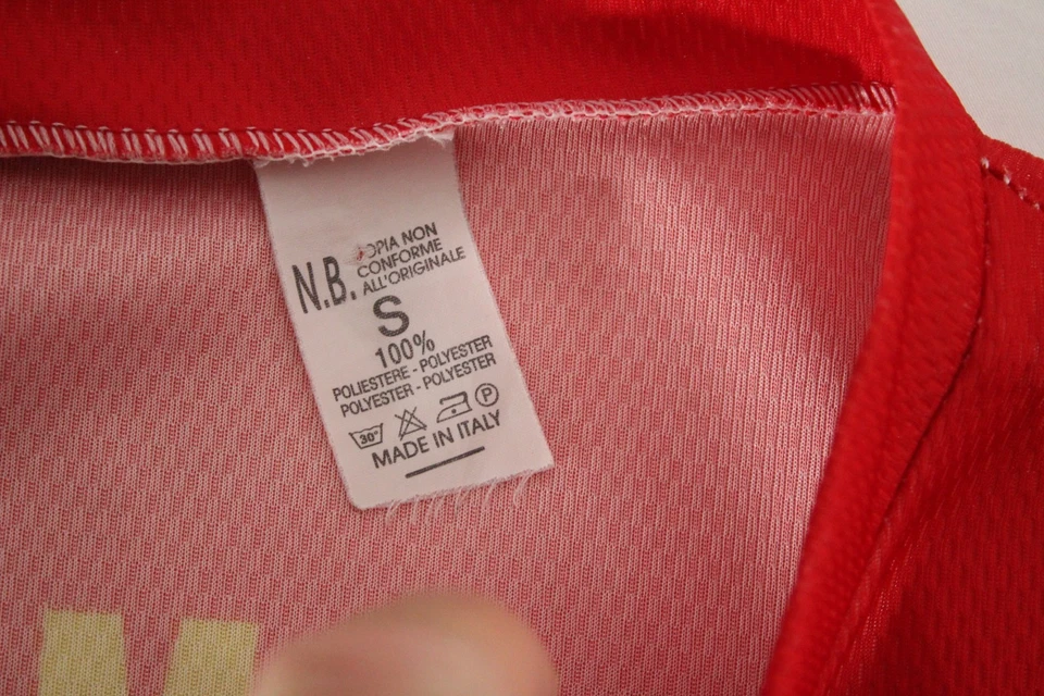 Camiseta de fútbol roja Bayern Munich Robben #10 para hombre S hecha en Italia Foto 2 de 4