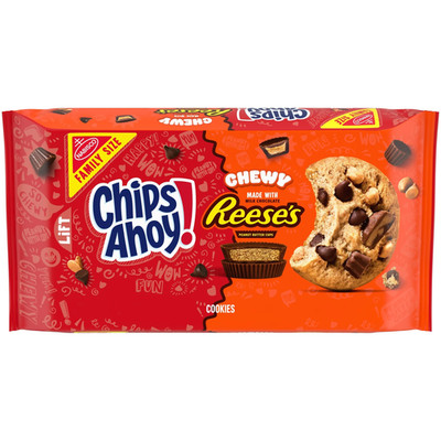 CHIPS AHOY! Chewy Chocolate Chip Cookies with Reese'S Peanut Butter Cups, Family