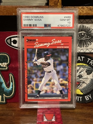 1990 Donruss Sammy Sosa #489 (RC) PSA 10