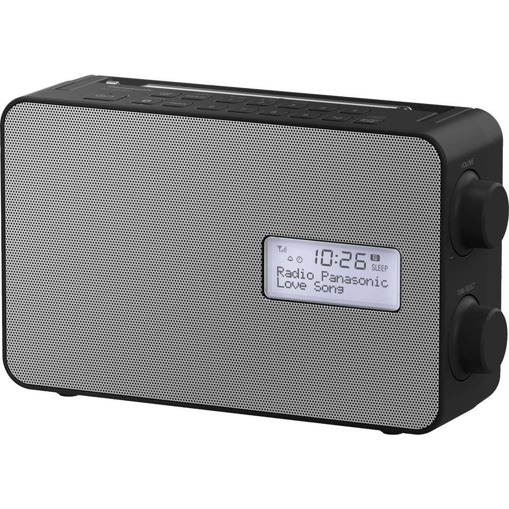 Radio haut de gamme Panasonic RF-D30BTEG-K design noir sobre avec son numérique DAB+ et AUX