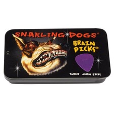 D'Andrea Snarling Dog Brain Nylon Guitar Picks 12 Pack with Tin Box (Purple, ...