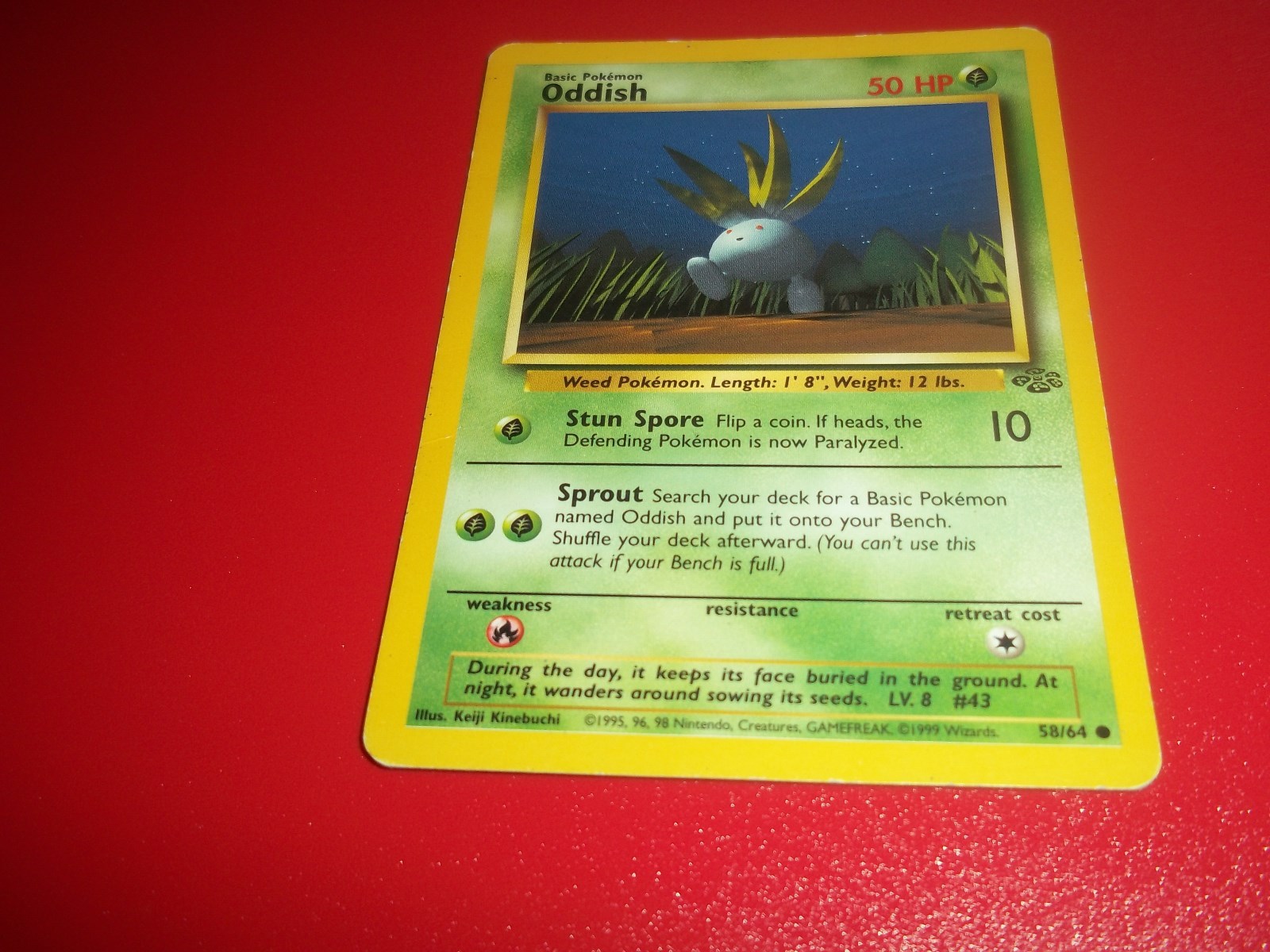 ☆Pokemon Trading Game Card☆ JUNGLE SET ODDISH 58/64 COMMON  ☆