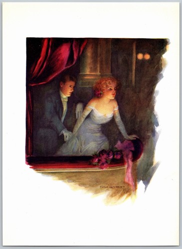 Edna Longest Crompton Couple in Theatre Box Red Head Large Ribbon Artists Signed - Picture 1 of 5