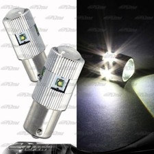 1x Pair 1156 5 Led 25 Watt 12 Volt White Projector Replacement Light Bulbs
