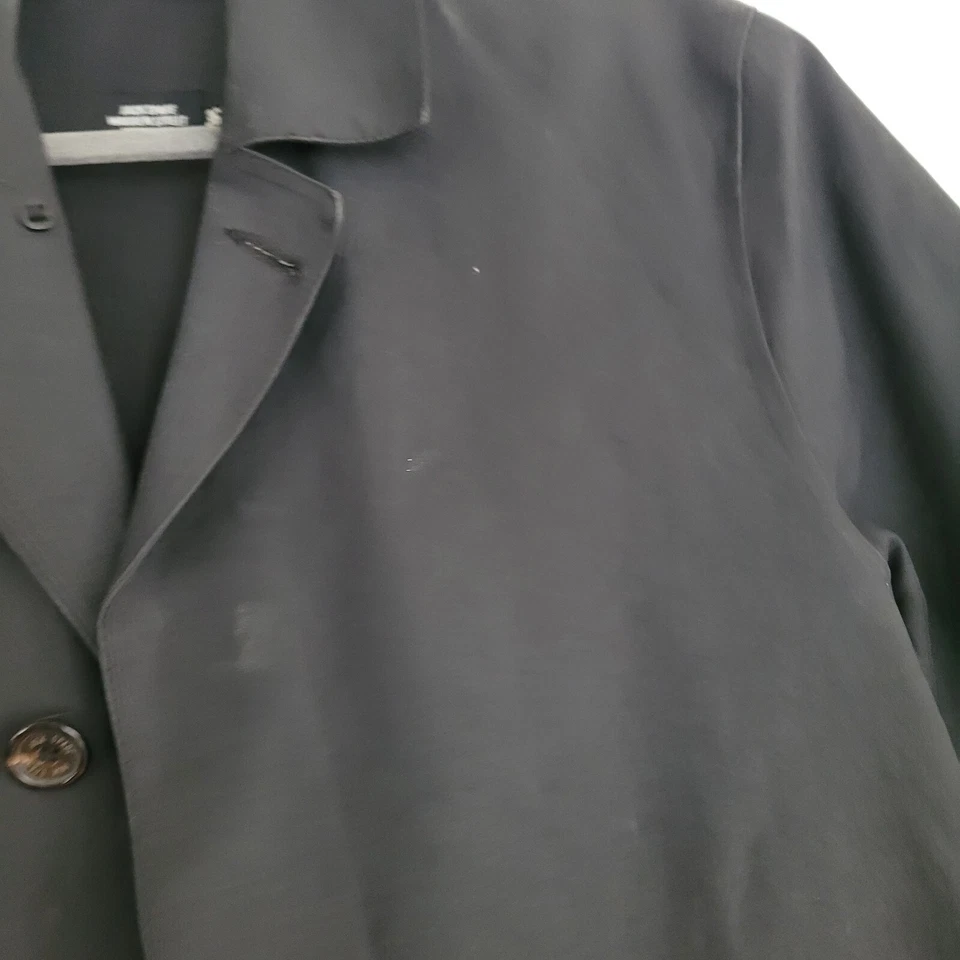 Jack Spade Macintosh Cotton Rubber Proofed Rain Blazer Trenchcoat Black 36 - Image 4 of 4