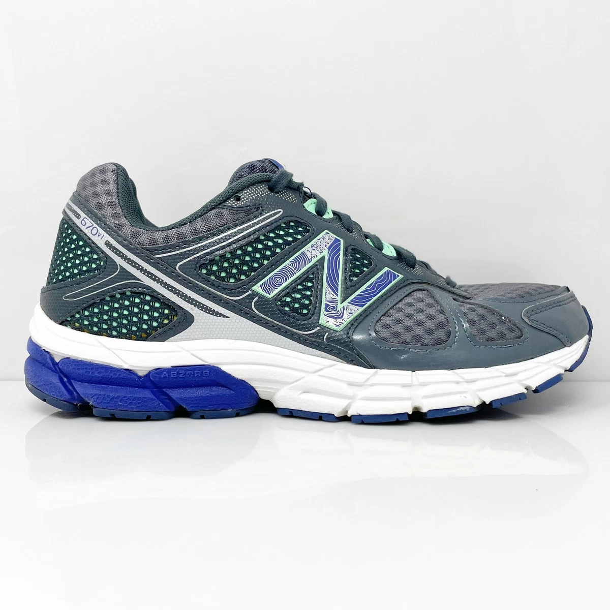 New Balance Womens 670 V1 W670RL1 Gray Running Shoes Sneakers Size