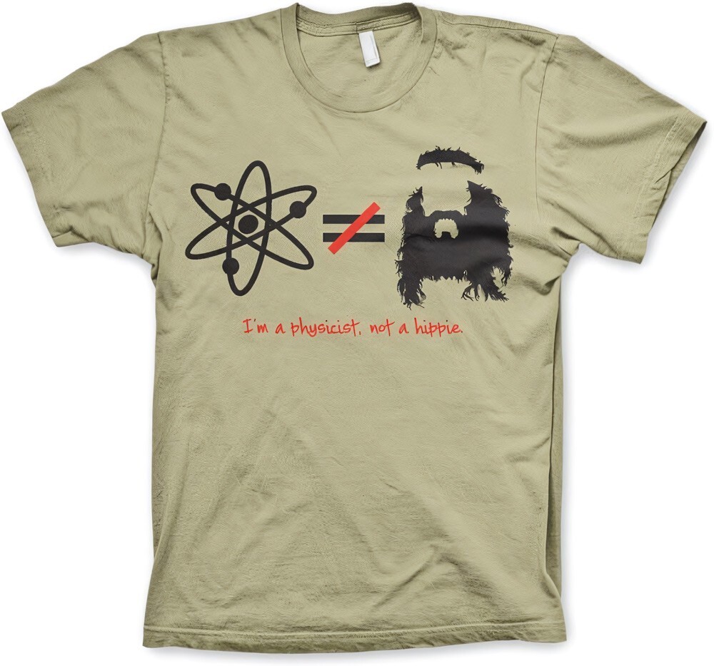 Теория Большого взрыва - Я Физик А Не Хиппи В Футболке цвета Хаки 5490₽