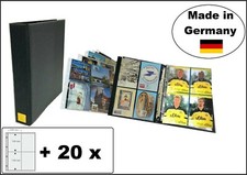 A4 Postcard Album Blue EXTRA BIG  20 Sleeves For 160 Postcards Look 1 4880 P