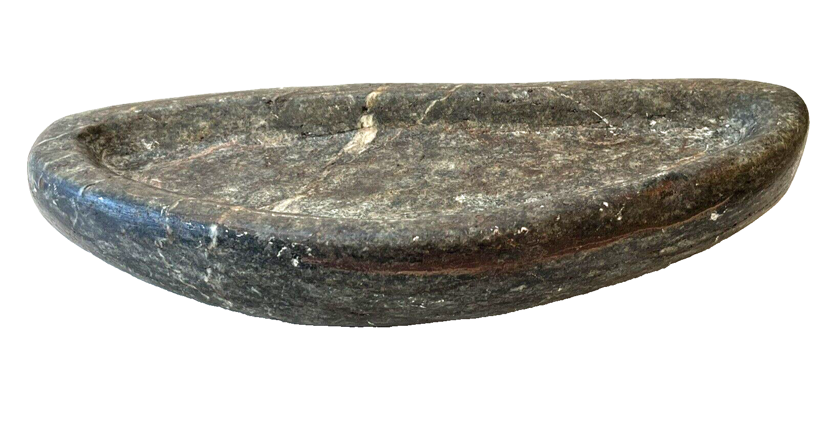 Large Outstanding Antique Qulliq, Kudlik, Inuit Seal Oil Lamp 11.5\, image size:1600x872