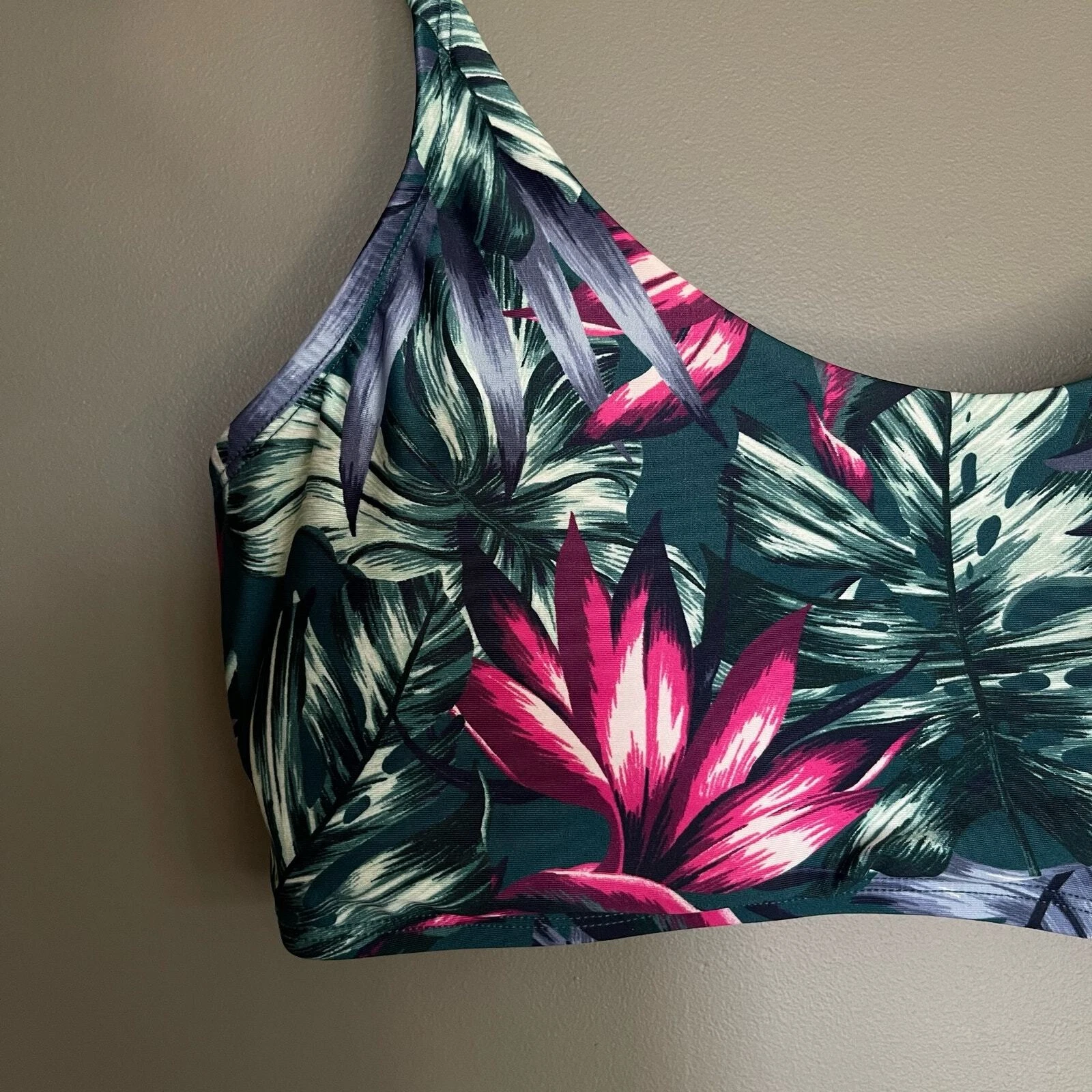 lole tanami fiji island rainforest floral tank-bra