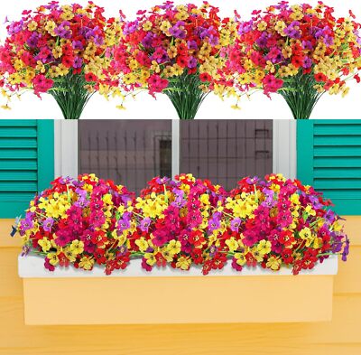 Artificial Simulated Flowers, 20 Bundles of Simulated Silk Colorful Daisies