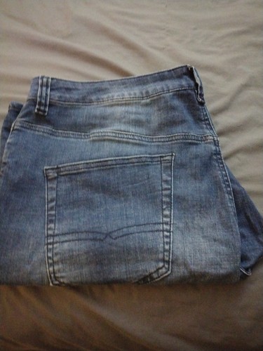 Buffalo Evan X Mens Size 36 (38) Shorts Blue Jean Bermuda Dark Wash Mid Rise - Picture 5 of 5