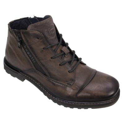 Bugatti Uomo Scarpe Stivali Grigio 321A0U303200 1100 Grigio Scuro