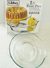 Libbey Ring Pan Glass Baking Dish 9.9x2.6” Bakeware Cakes Oven Use Only w/Box