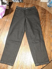 Vintage 26" Waist Gitano Black Cotton Denim Jeans High Waist Rise