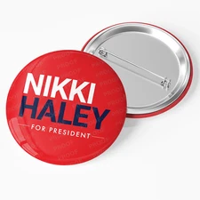 Nikki Haley 2024 Presidential Campaign Pinback Button / NH24-101