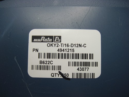 OKY2-T/16-D12N-C MURATA DC-DC CONVERTER - Picture 3 of 5