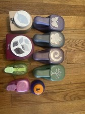 Lot of 9 Assorted Paper Punches Craft Diecuts EK SUCCESS Emagination Shapers