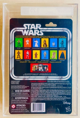 Star Wars 40th Anniversary Black Card 6" Princess Leia Organa (2017) - AFA U9.25 - Picture 3 of 4
