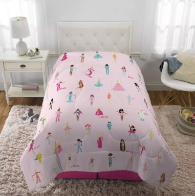 Lot Couette Barbie Twin - Réversible, Super Doux, Avec Draps, Neuf