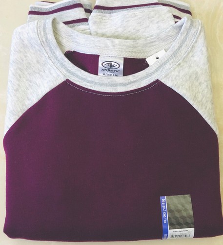 Athletic Works Girl’s Fleece Sweatshirt XL 14-16 Gray & Purple NEW 5K35 - Picture 4 of 6
