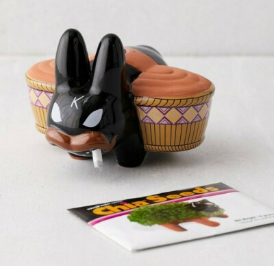 KIDROBOT Smorkin Labbit Frank Kozik Chia Pet Black BRAND NEW IN BOX B