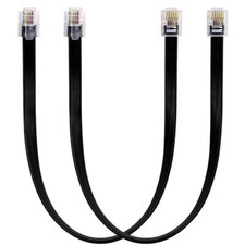 RJ12 Cable Short 1 Foot Telephone Line Cord with 6P6C Connector Landline Phon...