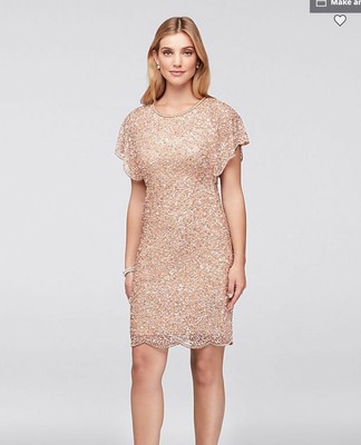 adrianna papell rose gold