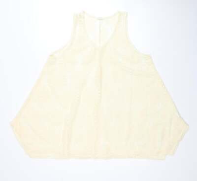 Exist Damen Bluse gelb geblümt Polyestermischung Größe M