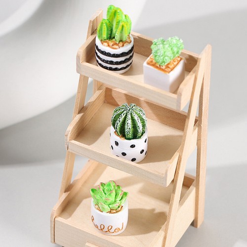 4 Pcs Simulations-Kaktus-Ornament Desktop-Harz-Ornament Mini -Hausdekoration - 第 3/12 張圖片