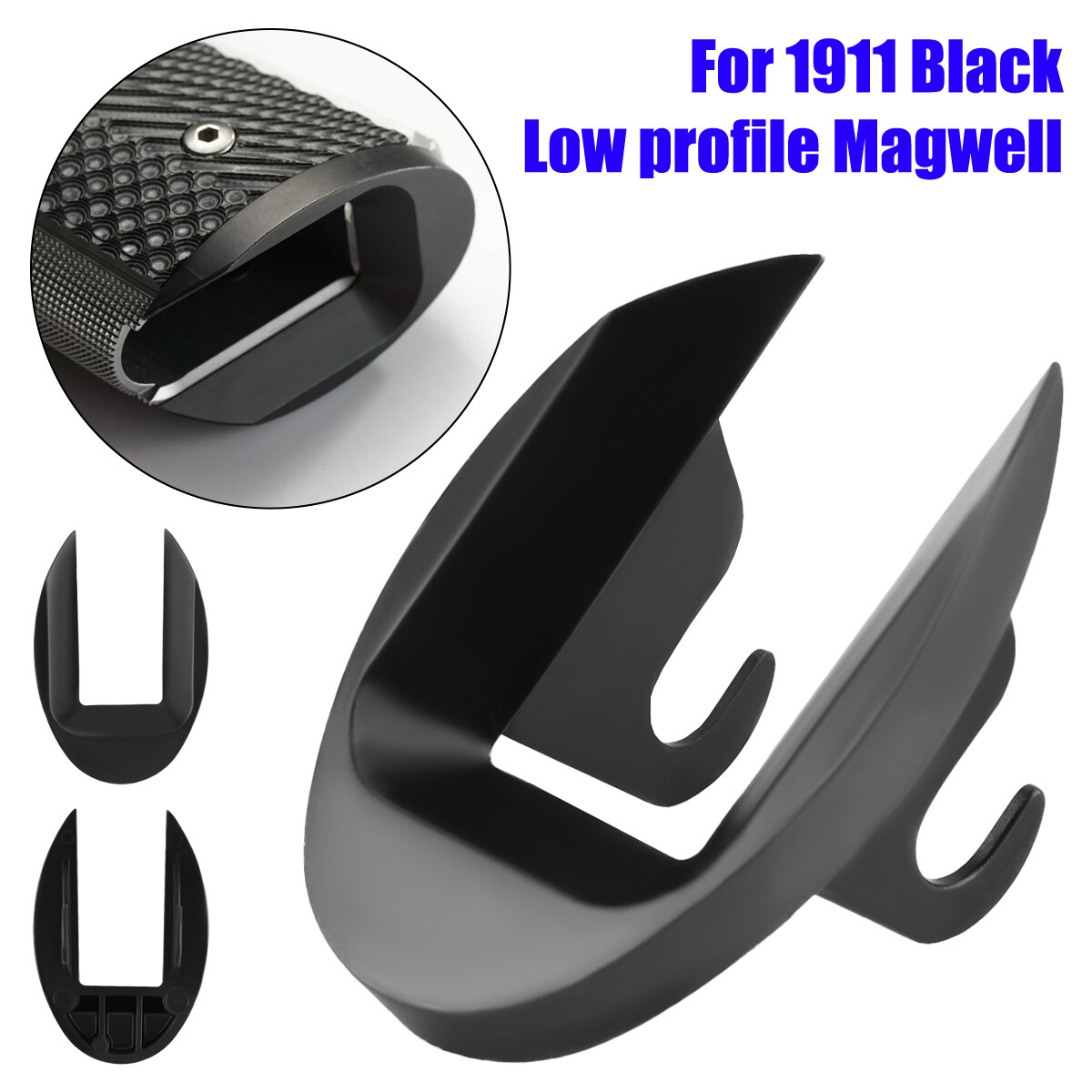Aluminum Magwell for 1911 Low Profile - Speed Loader, Lightweight, Quick Install