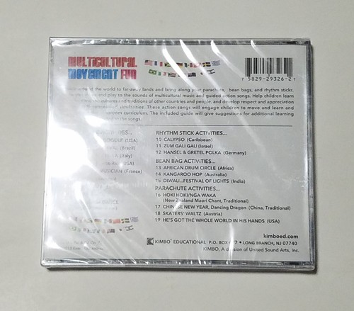 Multicultural Movement Fun CD (Kimbo Educational, 2015) -- NEW! SEALED!! - Foto 2 di 2